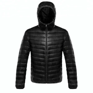 China Factory Mens Down Jacket Hooded Fancy Jacket white duck down jacket