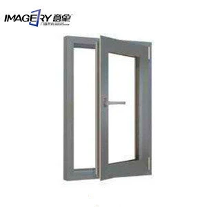 China factory price upvc aluminum casement window double toughened glass window door for building