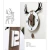Import China Factory Supply Living Room Nordic wind personality creative antlers Bedroom Home Wall Decorative Art Wall Clock from China