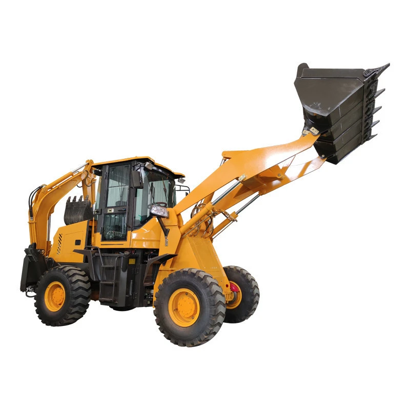 China haohong brand 5 ton cheap wheel mini backhoe loader tractor for sale