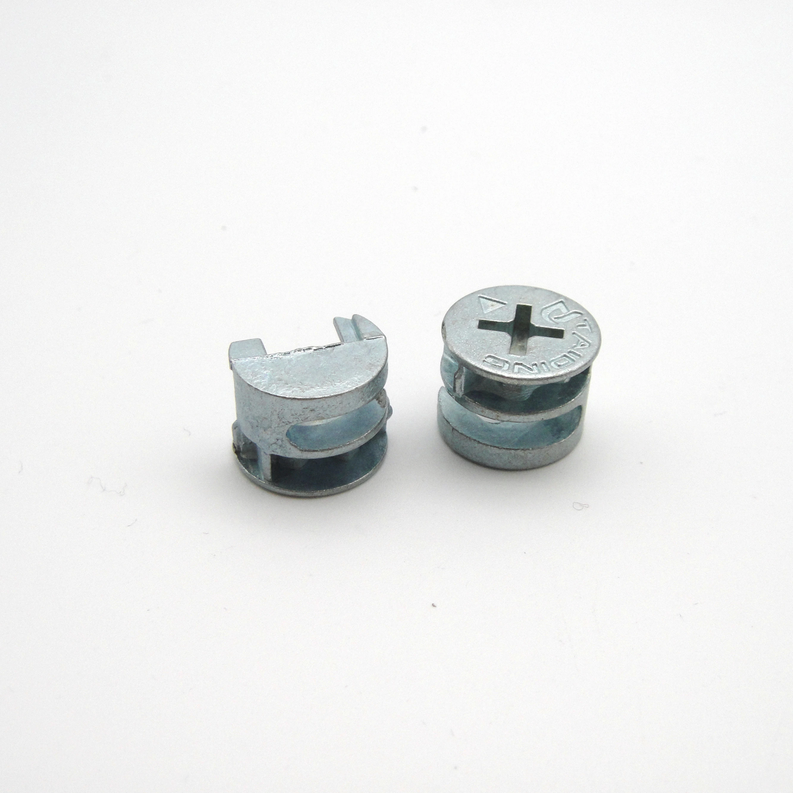 China Hardware Material M10 Zinc Plated Steel Cam Bolt Fasteners Minifix Furniture Connector