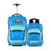 China Luggage Factory Supply 2pcs Children Cartoon Trolley Bag Set Car Shape Kids Travel Luggage