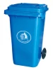 China New Material Blue Outdoor Plastic Waste Bin,Plastic 120Liter Dustbin With Wheels
