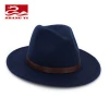 China supplier 100%wool classic fashion men wide brim fedora hat