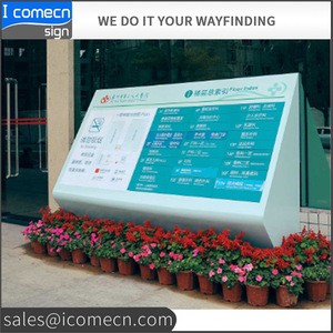 China supplier aluminum LED lighted advertising lighted box for Hospital sign board