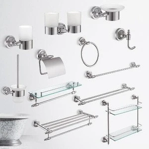 China Supplier Cabinet Bathroom Accessory 304 Stainless Steel Bathroom Set