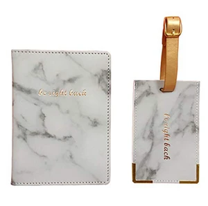 China supplier custom new fashion PU leather passport cover holder with printed logo