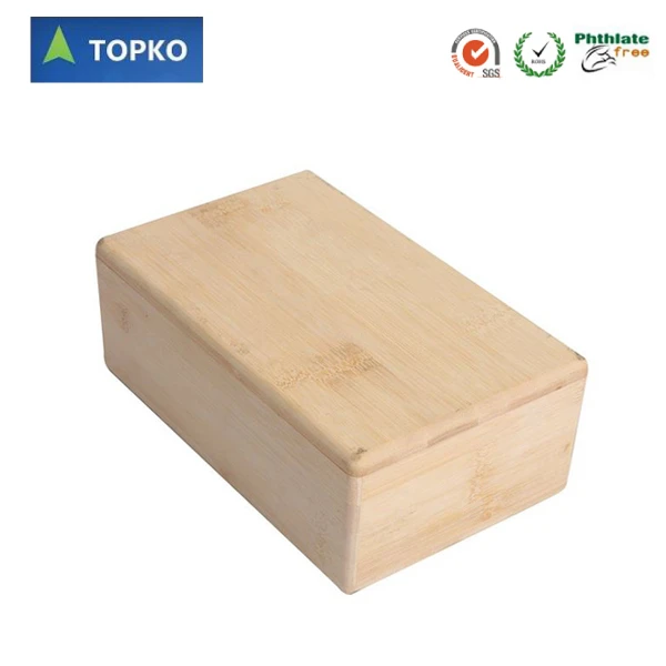 China Supplier Wholesale Private Label Natural Bamboo yoga block