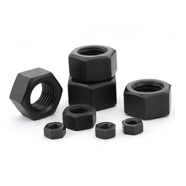 China wholesale custom heavy carbon steel stainless black insert thin hexagon head nut and bolt din934 galvanized m6 m5 hex nut