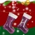 Import Christmas shoes Sequins fabrics socks gold sequins santa shoes new design sequin shoes from China