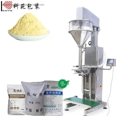 Cjsl25K Semi Automatic 5kg 10kg 25kg Milk Powder, Protein Powder, Starch, Flour Filling Sealing Sew Packing Packaging Machine