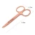 Import Classic Eye Makeup Tool Stainless Steel Rose Gold Brow Scissors from China