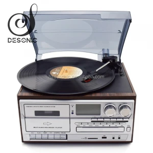 Classic manual record player with audio stereo turntable system&amp; record players for sale