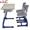 Classroom Double Seat School Desk and Chair Height Adjustable