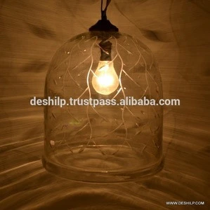 Clear Glass Hanging Lamp Shades For Home Decorative