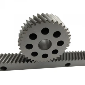 CNC M2 high precision helical gear rack and pinion in stock