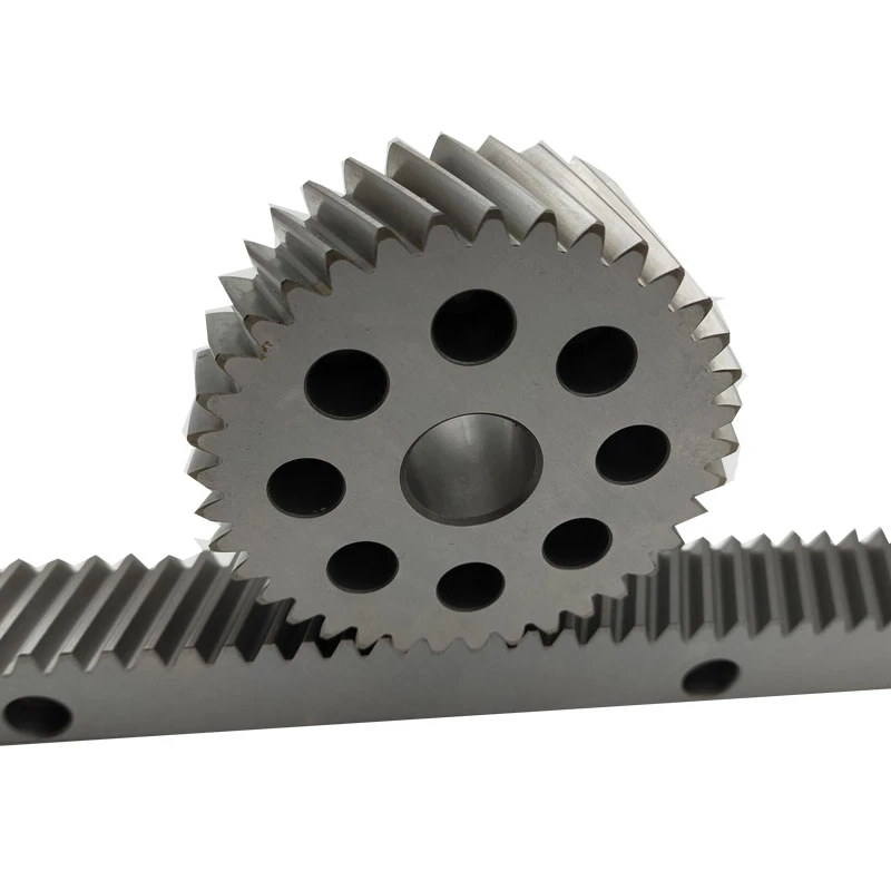 CNC M2 high precision helical gear rack and pinion in stock