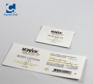Coated paper packing waterproof labels for hair products