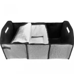 Collapsible Premium Multiply  Compartments  Car gorcery Trunk storage back seat organizer with cooler bag