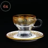 Collection Arabic Large Coffee  Tea Mug Set For 6 Person