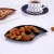 Import Colorful Stainless Steel Cake Candy Plate Leaf Shaped Fruit Fast Food Container Snack Dish from China