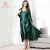 Import Colorful Womens Simulation Silk Nightgown Sexy Robe Bathrobe Pajamas Negligee Bathrobes Sleepwear Lively and Lovely COLLARLESS from China