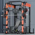 Commercial heavy duty large combined strength workout cable crossover smith squat machine multifunctional smith machine commer