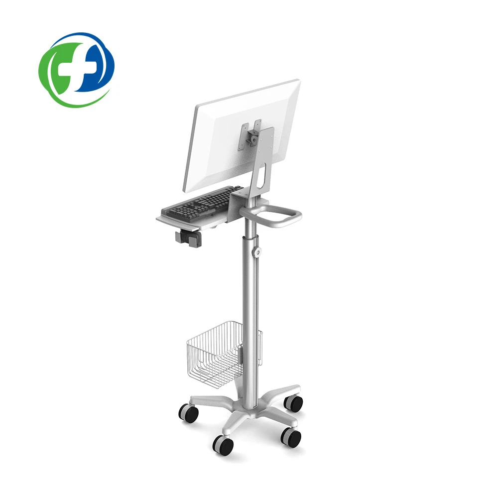 Computer trolley desk with wheels medication trolley hospital equipment electrical surgical device ultrasound medical equipment