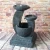 Import Contemporary outdoor solar water fountains garden decoration cascade bird baths with led light from China
