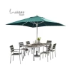 Contract Furniture Eco-Friendly Restaurant Booth And Table Set With Aluminum Frame