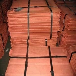 copper cathodes grade AAA 99.99%