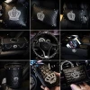 Crystal Crown Leather Punk Style Rivet Car Interior Accessories Seat Cushion Back Cushion Headrest Neck Pillow
