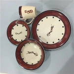 cup and saucer sets ; hand painted dinnerware set ;stoneware tableware