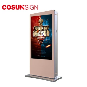 custom advertising lcd kiosk display large outdoor screen tv totem dustproof waterproof IP65 IP55 big digital signage