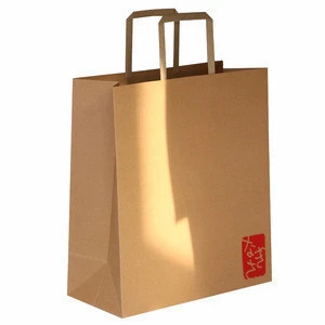 Custom Brown Shopping Kraft Paper Bag