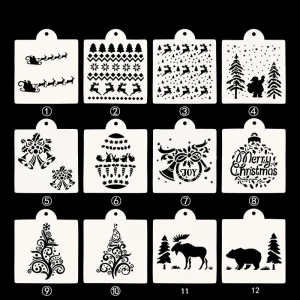 Custom Christmas Stencils Journal Template Painting Stencil for DIY Projects
