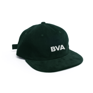 Custom Corduroy Hat Snapback 6 Panel Screen Print Embroidery Available One Size Fits All Forest Green