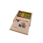 custom cute number wooden cube blocks preschoolers baby wholesale letter blocks