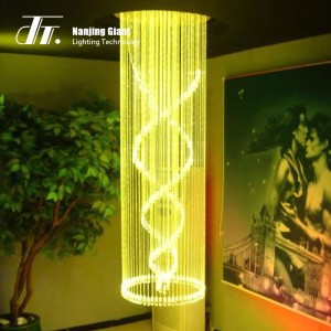 Custom fiber optic modern lobby chandelier pendant lighting