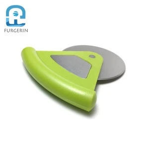 Custom Flat Pizza Slicer Cutter Wheel Stainless Steel Pizza Cutter with Plastic Handle