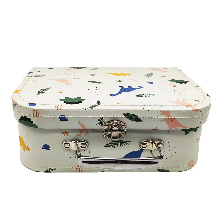Custom Hot-selling Children Baby Blanket Vintage Cardboard Suitcase Gift Box