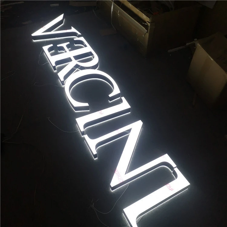 custom led light 3d channel letter sign metal store front outdoor adverting 3d led light electronic sign