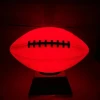 Custom Led Red Light up Rubber Rugby Balls Glowing American Football for Kids Beach Game