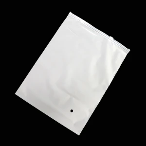 Custom Logo Plastic Clear Slider Zip Zipper Bag Clothing Packing Bags With Zipper Lock