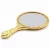 Import custom metal gold  hand held vintage antique cosmetic makeup mirror from China