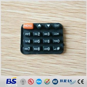 Custom molded rubber keypad