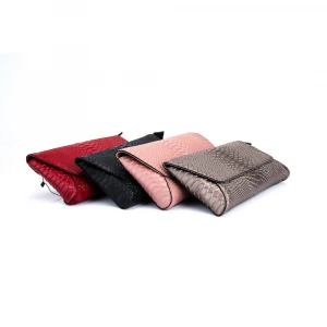Custom Pink Crocodile Genuine Leather Shoulder Bag Envelope Handbag