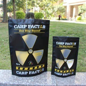 custom printed carp fishing boilie packaging bag coffee beans matte black 1 kilo plastic bags
