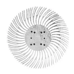 Custom Round black anodized large aluminum heat sink led