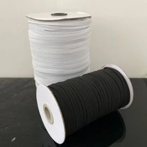 custom white black color high quality factory wholesales  flat elastic strap  various size apparel,textiles &amp; accessories